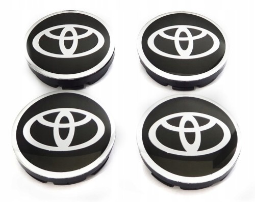 TOYOTA DEKIELKI KAPSLE ZNACZKI ALUFELG 56mm/52mm 4szt.