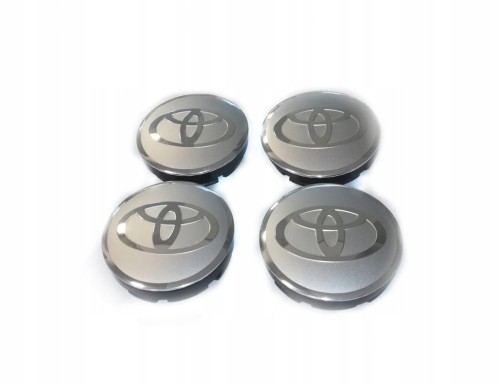 TOYOTA DEKIELKI KAPSLE ZNACZKI DO ALUFELG 56mm/52mm 4szt.