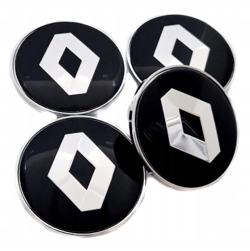 RENAULT DEKIELKI ZNACZKI KAPSLE DEKLE DO FELG RIAL ATS N55 69mm/56mm 4szt.