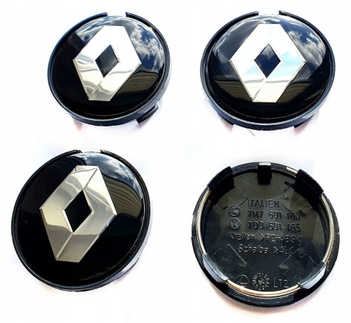 RENAULT DEKIELKI KAPSLE DO ALUFELG RONAL 63mm/58mm 4szt.