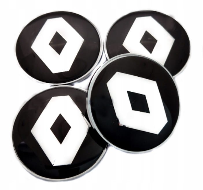 RENAULT DEKIELKI KAPSLE DEKLE ZNACZKI DO ALUFELG 68mm/62mm 4szt.