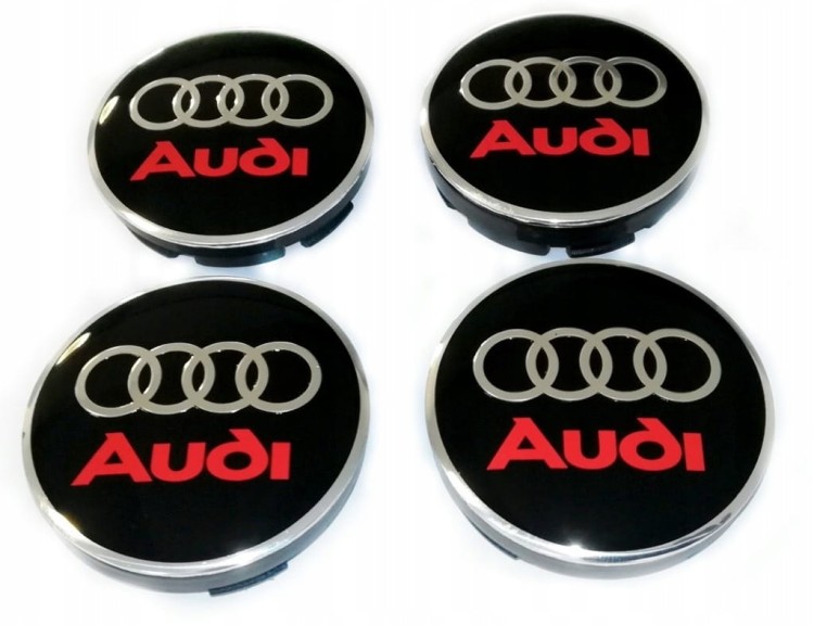 AUDI A2 A3 A4 A6 Q2 Q3 Q5 Q7 DEKIELKI ZNACZKI KAPSLE DO FELG 56mm/52mm