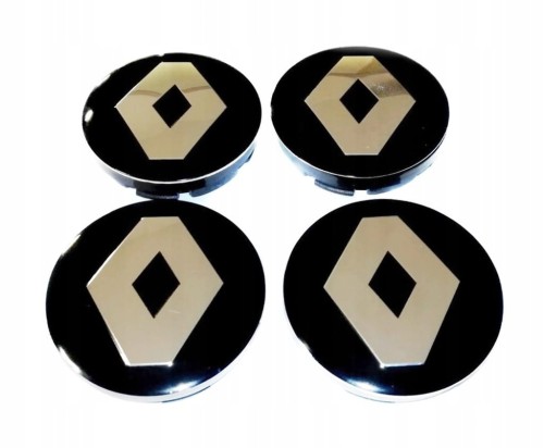 RENAULT DEKIELKI KAPSLE ZNACZKI DO ALUFELG 56mm/52mm 4szt.