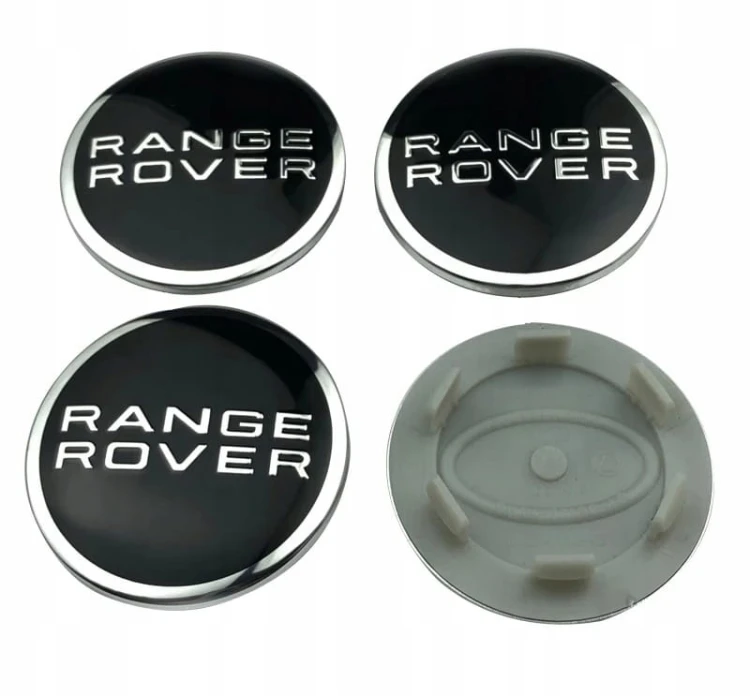 RANGE ROVER DEKIELKI KAPSLE ZNACZKI LOGO DEKLE DO ALUFELG 62mm/48mm 4szt.