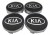 KIA DEKIELKI KAPSLE DEKLE ZNACZKI DO ALUFELG 60mm/56mm 4szt.
