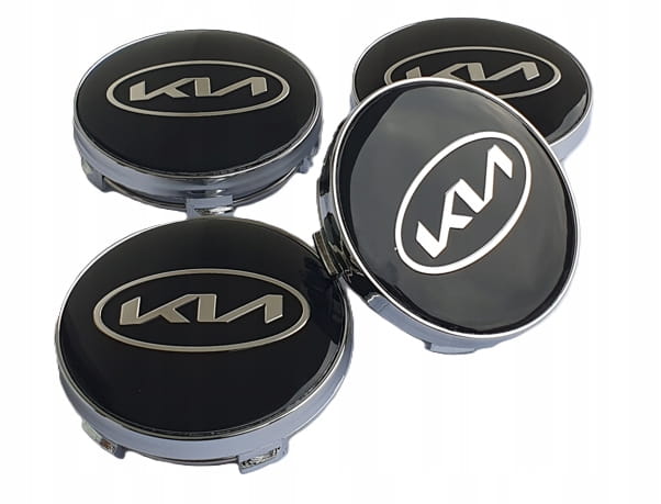 KIA DEKIELKI KAPSLE DEKLE ZNACZKI DO ALUFELG 60mm/56mm 4szt.