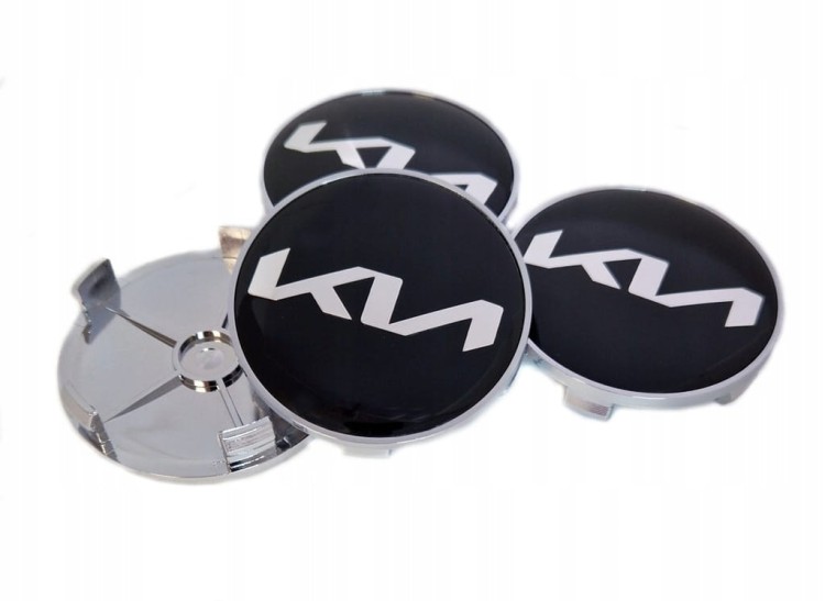 KIA DEKIELKI KAPSLE ZNACZKI DEKLE DO ALUFELG 68mm/62mm 4szt.