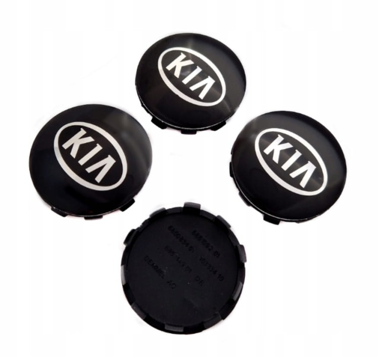 KIA DEKIELKI KAPSLE ZNACZKI DO ALUFELG ATT 56mm/54mm 4szt.