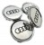 AUDI DEKIELKI DEKLE ZNACZKI MAM CARMANI S62 RIAL N121 75 mm/71mm