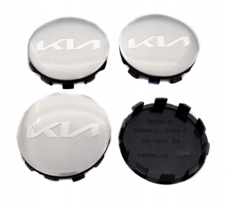 KIA DEKIELKI KAPSLE ZNACZKI DO ALUFELG ATT 56mm/54mm 4szt.