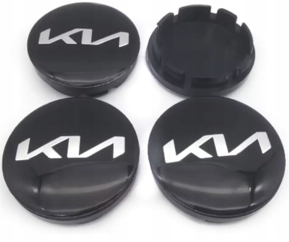 KIA DEKIELKI KAPSLE ZNACZKI DEKLE DO ALUFELG 56mm/52mm 4szt.