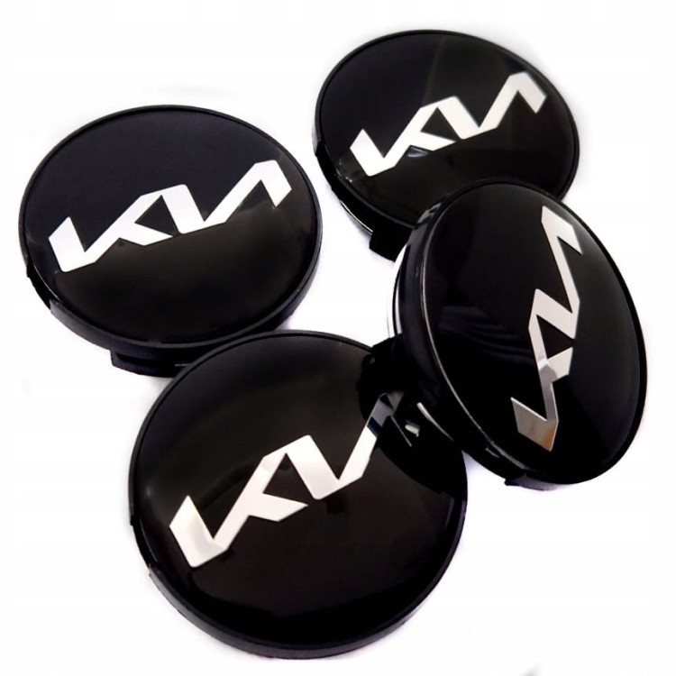 KIA DEKIELKI KAPSLE ZNACZKI LOGO DO ALUFELG RONAL 63mm/57mm 4szt.