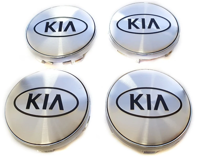 KIA DEKIELKI KAPSLE ZNACZKI DEKLE DO ALUFELG 60mm/56mm 4szt.