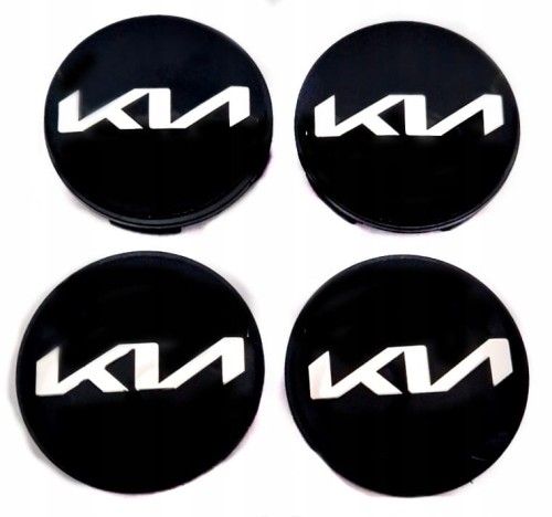 KIA DEKIELKI KAPSLE ZNACZKI LOGO DO ALUFELG BROCK RC CMS AUTEC 59mm/55mm 4szt.