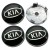KIA DEKIELKI ZNACZKI DEKLE DO ALUFELG RIAL ALUTEC N23 60mm/56mm 4szt.