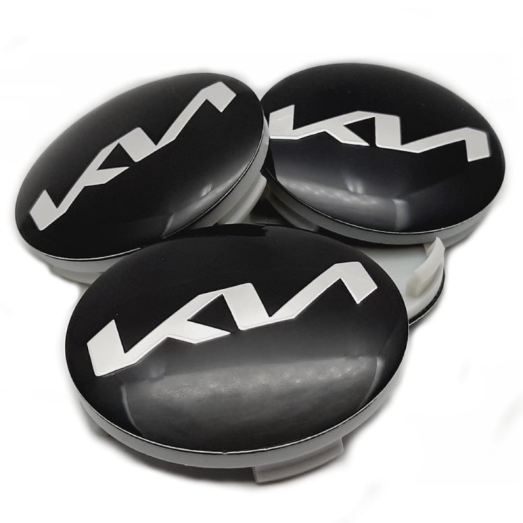 KIA DEKIELKI KAPSLE DEKLE ZNACZKI DO FELG ANZIO ALUTEC RIAL 64mm/61mm 4szt.