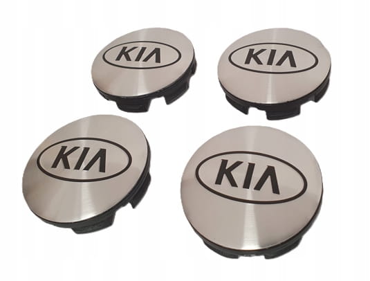 KIA DEKIELKI KAPSLE ZNACZKI DEKLE DO ALUFELG 56mm/52mm 4szt.