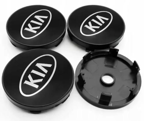KIA DEKIELKI KAPSLE DEKLE ZNACZKI KAPSLE DO ALUFELG 60mm/56mm 4szt.