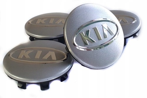 KIA DEKIELKI KAPSLE ZNACZKI DEKLE DO ALUFELG 58mm/50mm 4szt.