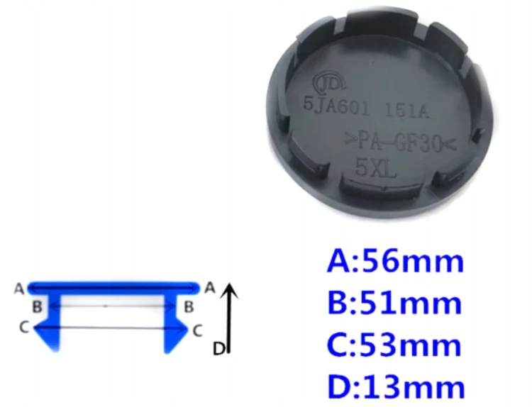 KIA DEKIELKI KAPSLE ZNACZKI DEKLE KAPSLE DO ALUFELG 56mm/52mm 4szt.