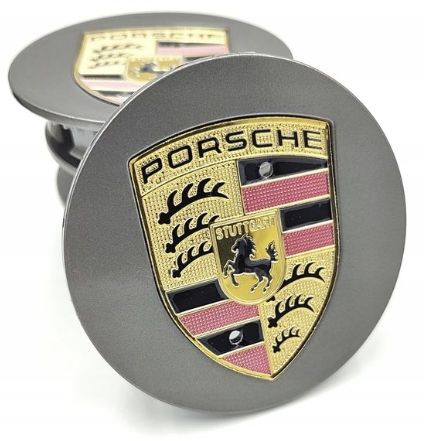 PORSCHE DEKIELKI KAPSLE ZNACZKI DO FELG 76mm/60mm 4szt.