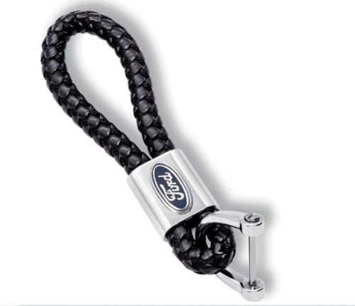 FORD BRELOK BRELOCZEK SMYCZ BRYLOK DO KLUCZY PLECIONY SKÓRA