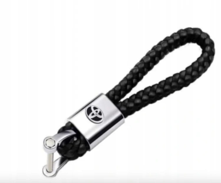 TOYOTA BRELOK BRELOCZEK SMYCZ BRYLOK DO KLUCZY PLECIONY SKÓRA