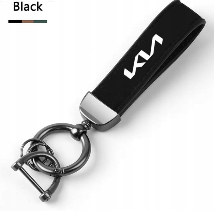 KIA BRELOK BRELOCZEK SMYCZ BRYLOK DO KLUCZY SKÓRA ZAMSZ NOWE LOGO