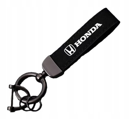 HONDA BRELOK BRELOCZEK SMYCZ BRYLOK DO KLUCZY SKÓRA ZAMSZ