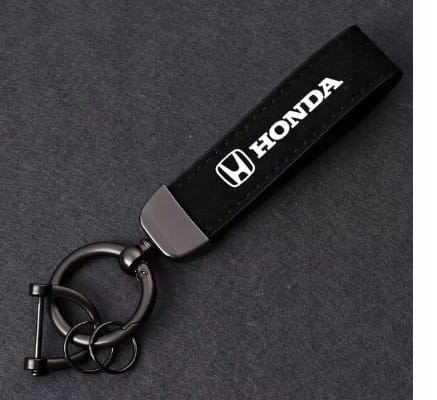 HONDA BRELOK BRELOCZEK SMYCZ BRYLOK DO KLUCZY SKÓRA ZAMSZ