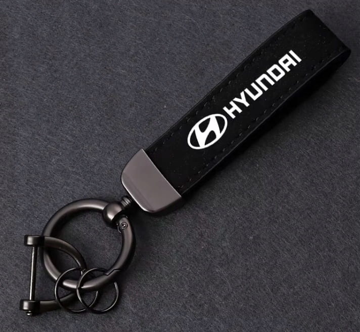 HYUNDAI BRELOK BRELOCZEK SMYCZ BRYLOK DO KLUCZY SKÓRA ZAMSZ