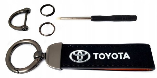 TOYOTA BRELOK BRELOCZEK SMYCZ BRYLOK DO KLUCZY SKÓRA ZAMSZ