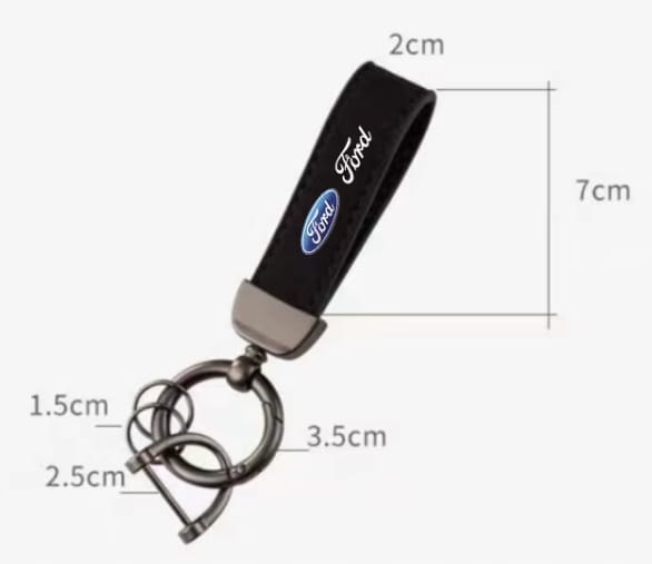 FORD BRELOK BRELOCZEK SMYCZ BRYLOK DO KLUCZY SKÓRA ZAMSZ
