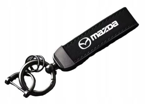 MAZDA BRELOK BRELOCZEK SMYCZ DO KLUCZY SKÓRA ALCANTARA
