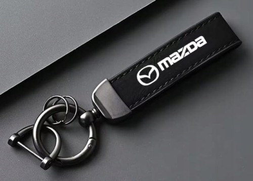 MAZDA BRELOK BRELOCZEK SMYCZ DO KLUCZY SKÓRA ALCANTARA