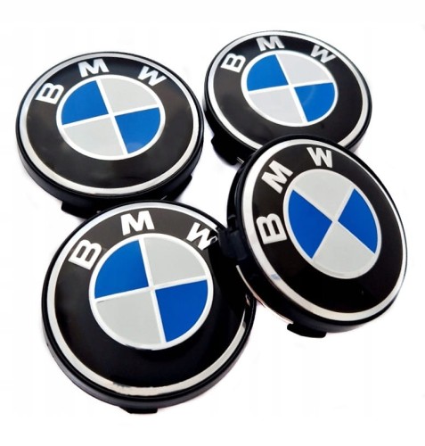 BMW DEKIELKI DEKLE ZNACZKI DO ALUFELG DEZENT DOTZ AEZ ATT ANZIO PLATIN 60mm 4szt.