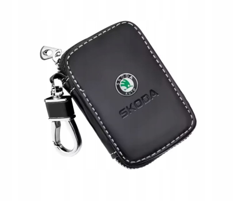 SKODA BRELOK SMYCZ ETUI OBUDOWA POKROWIEC NA KLUCZE SAMOCHODOWE