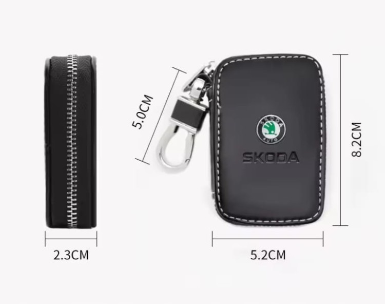 SKODA BRELOK SMYCZ ETUI OBUDOWA POKROWIEC NA KLUCZE SAMOCHODOWE