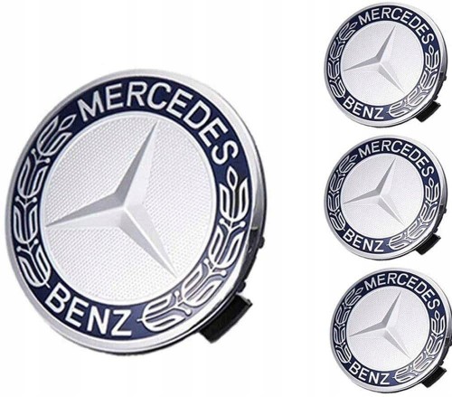 MERCEDES DEKIELEK DEKIELKI KAPSLE ZNACZKI DEKIEL 75MM 4szt.