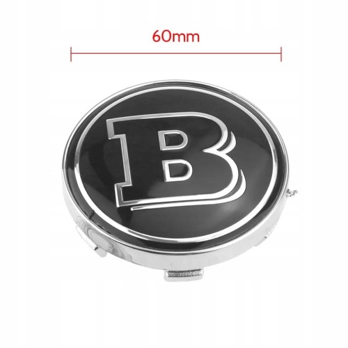 MERCEDES BRABUS DEKIELKI KAPSLE DO ALUFELG 60MM 4szt.