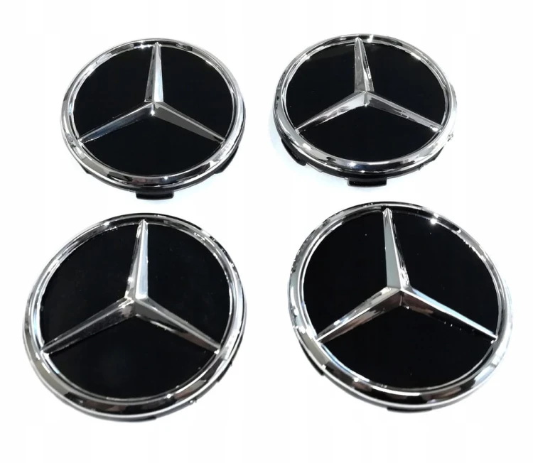 MERCEDES DEKIELKI ZNACZKI KAPSLE DO ALUFELG 60mm 4szt.
