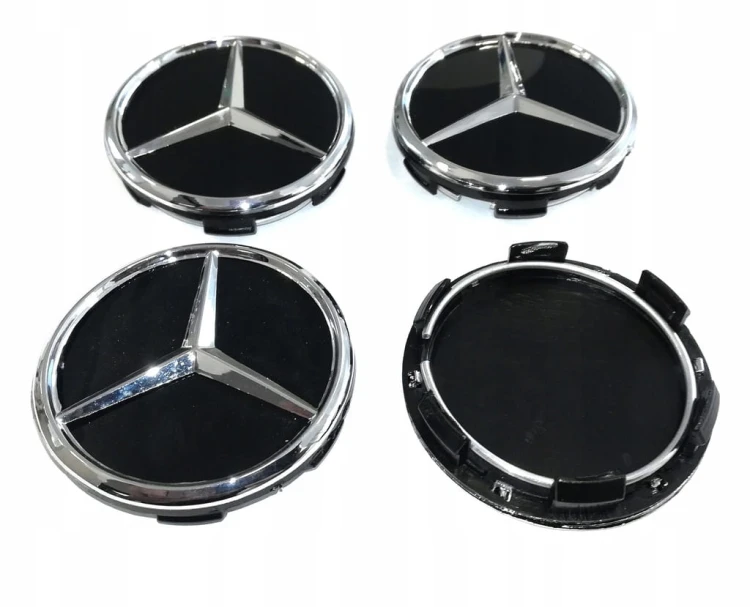 MERCEDES DEKIELKI ZNACZKI KAPSLE DO ALUFELG 60mm 4szt.