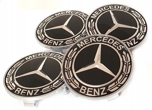 MERCEDES DEKIELKI KAPSLE DEKLE ZNACZKI ALUFELG 68mm/64mm 4szt.