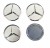 MERCEDES DEKIELKI ZNACZKI KAPSLE DO ALUFELG 60mm 4szt.