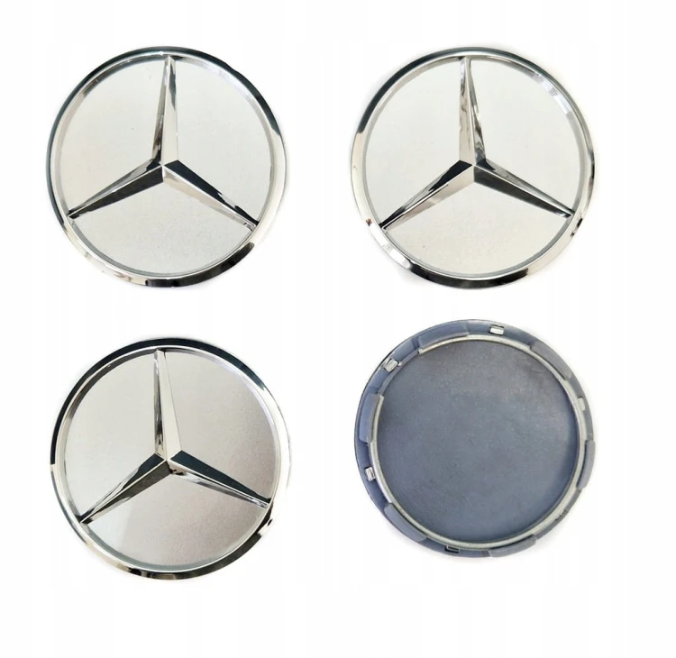 MERCEDES DEKIELKI ZNACZKI KAPSLE DO ALUFELG 60mm 4szt.