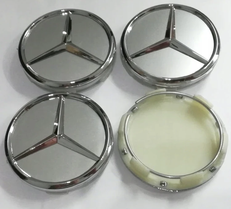MERCEDES DEKIELKI ZNACZKI KAPSLE DO ALUFELG 60mm 4szt.
