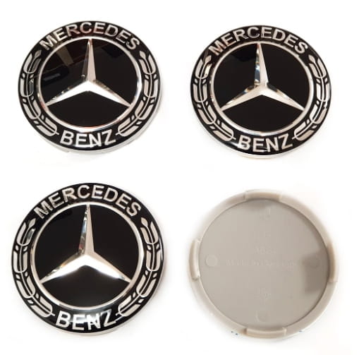 MERCEDES DEKIELKI KAPSLE ZNACZKI DO ALUFELG ALUTEC ANZIO RIAL N32 64mm/61mm 4szt.