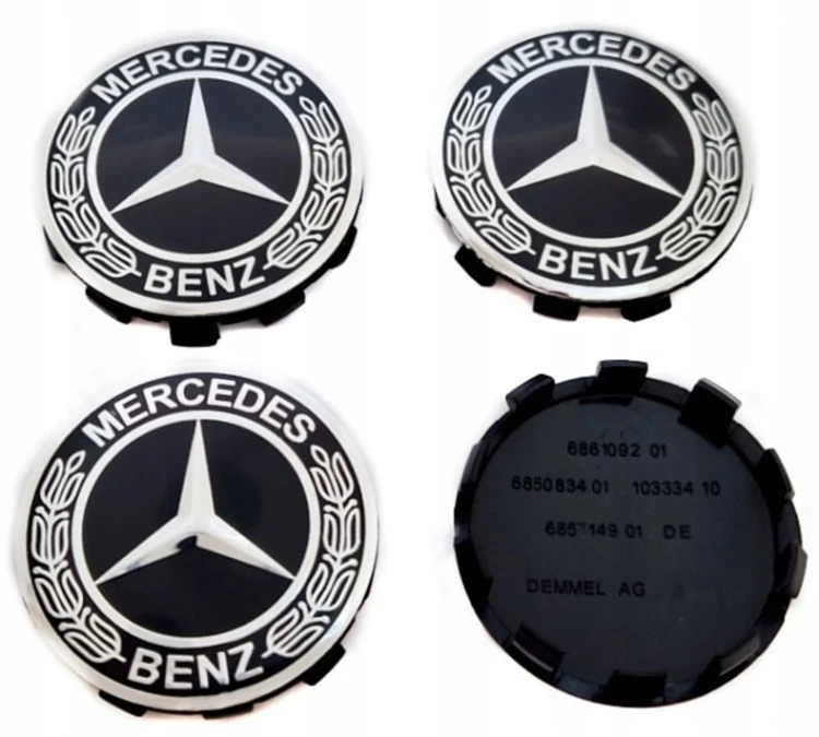 MERCEDES DEKIELKI KAPSLE ZNACZKI DO ALUFELG BORBET 56mm 4szt.