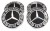 MERCEDES DEKIELKI KAPSLE ZNACZKI ALUFELG DEZENT 60mm/57mm 4szt.