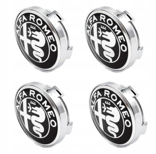 ALFA ROMEO DEKLE DEKIELKI KAPSLE ZNACZKI ALUFELG 60mm 4szt.